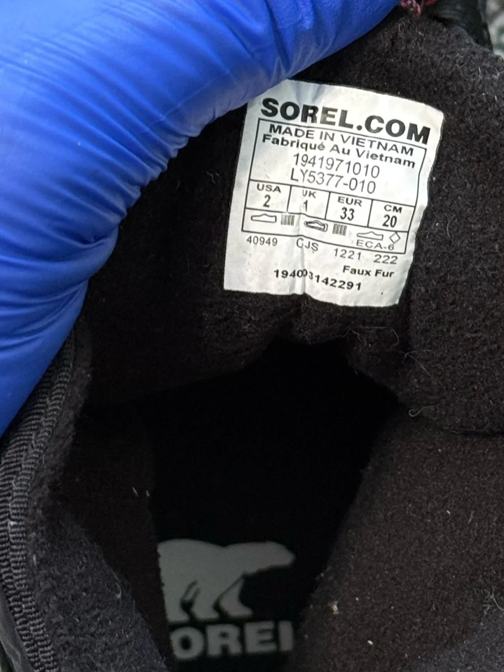 SOREL Whitney II Short Lace Short Waterproof Insulated Boot Kids Size 2